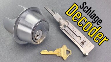 [1244] Schlage Deadbolt OWNED By Lishi Pick/Decoder