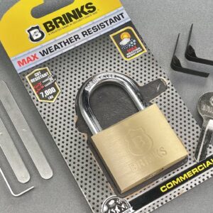 [1345] Opened 3 Ways: Brinks “Commercial” Padlock (Model 671-50001)