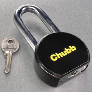 [1355] Restored Chubb Round Body Padlock Picked