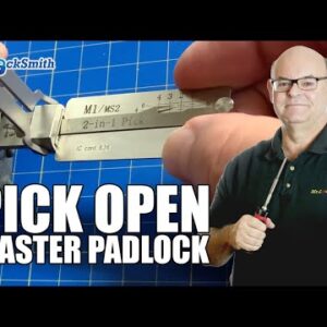 Pick Open Master Padlock with Lishi Tool  #Shorts