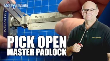 Pick Open Master Padlock with Lishi Tool #Shorts
