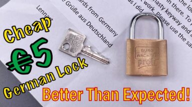 [1458] Cheap German Lock Exceeds Expectations (Burg Wächter Profi)