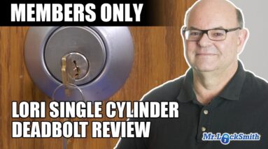 Locksmith Training: Lori Single Cylinder Deadbolt