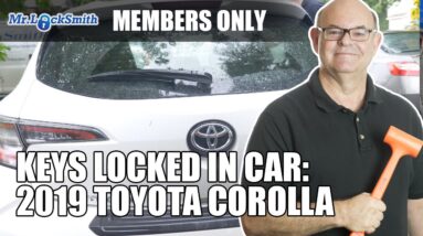 Automotive Locksmith: Keys Locked in Truck | 2019 Toyota Corolla