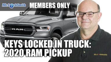 Automotive Locksmith: Keys Locked in Truck | 2020 Ram Pickup