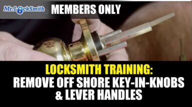 Locksmith Training: How to Remove Off Shore Key-in-Knobs & Lever Handles