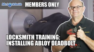 Locksmith Training: Installing Abloy Deadbolt