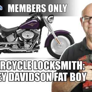 Motorcycle Locksmith: Making Keys | Harley Davidson Fat Boy
