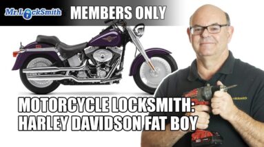 Motorcycle Locksmith: Making Keys | Harley Davidson Fat Boy