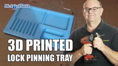 3D Printed Lock Pinning Tray  | Locksmith Tools