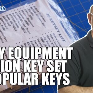 Heavy Equipment Ignition Key Set - 40 Popular Keys