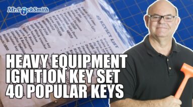 Heavy Equipment Ignition Key Set - 40 Popular Keys