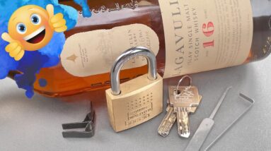 [1530] German Lock, Scotch Whiskey, & American Picks (Burg Wachter 450/40)