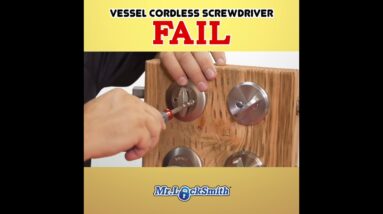 Vessel Cordless Screwdriver Fail #Shorts