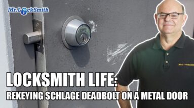 Locksmith Life | Rekeying Schlage Deadbolt on a Metal Door