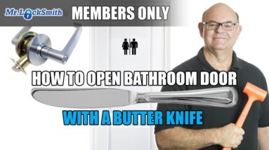 Locksmith Members Only: How to Open Bathroom door with a Butter Knife