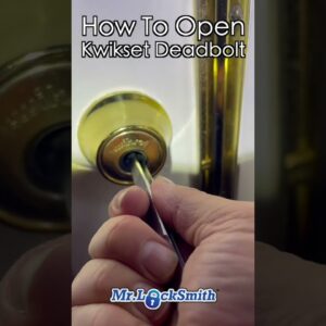 How to open Broken Kwikset Deadbolt | Mr. Locksmith™ #shorts