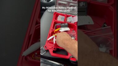 My Locksmith Battery Milwaukee Packout for Electronic Locks 1 of 2