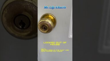 Locked Out of House: Previously Drilled Lock | Mr. Locksmith™