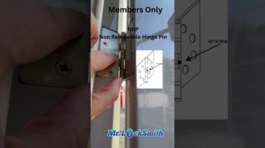 NRP: Non Removable Hinge Pin | Mr. Locksmith™