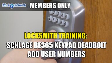 3 Easy Steps To Adding A User To Your Schlage Be365 Keypad Deadbolt