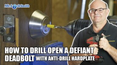 How To Drill Open a Defiant Deadbolt with Anti-drill Hardplate