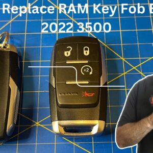 How to Replace RAM Key Fob Battery 2022 3500 | Mr. Locksmith™