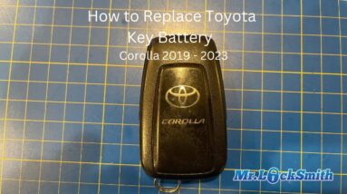 How to Replace Toyota Key Battery  Corolla 2019 - 2023 | Mr. Locksmith™