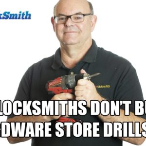 Locksmiths Don't Buy Cheap Hardware Store Drills Bits!