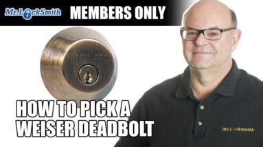 Locksmith Training: How to pick a Weiser Deadbolt