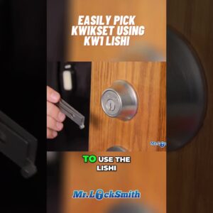 Easily Pick  Kwikset using KW1 Lishi