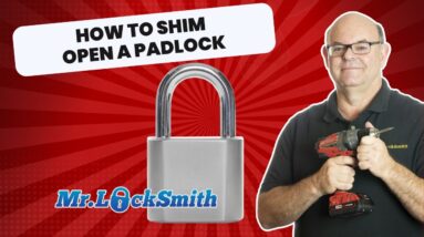 How to Shim Open a Padlock | Mr. Locksmith