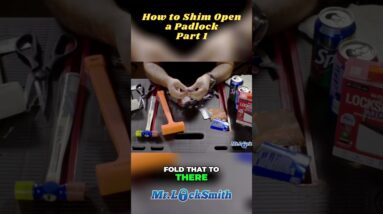 How to Shim Open a Padlock Mr Locksmith Part 1 | Mr. Locksmith