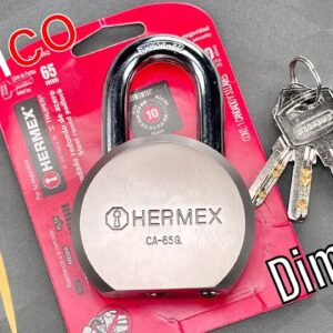 [1596] Hermex’s Dimple-Core Round Body Padlock (CA-65Q)