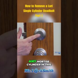 How to Remove a Lori Single Cylinder Deadbolt Part 1