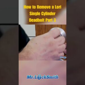 How to Remove a Lori Single Cylinder Deadbolt Part 3