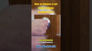 How to Remove a Lori Single Cylinder Deadbolt Part 4