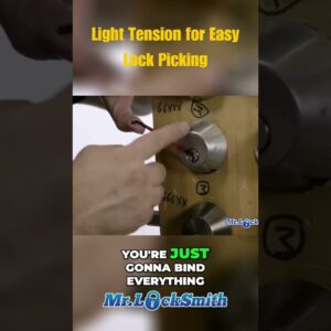 Light Tension for Easy Lock Picking