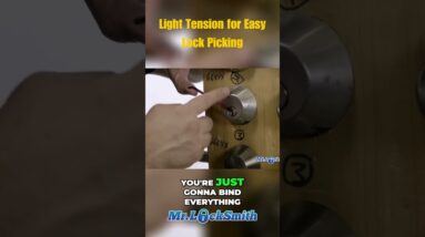Light Tension for Easy Lock Picking