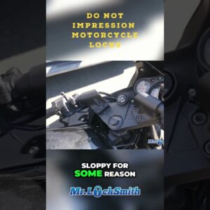 Do Not Impression Motorcycle Locks | Motorcycle Locksmith