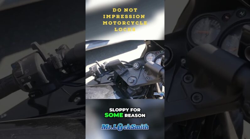 Do Not Impression Motorcycle Locks | Motorcycle Locksmith