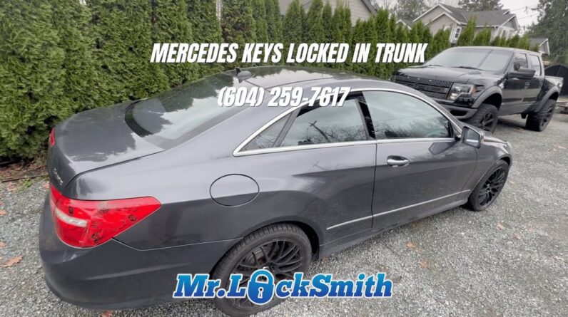 2012 Mercedes Keys Locked in Trunk | Mr. Locksmith™