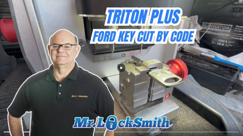 Triton PLUS Key Machine Ford Intercepter Key cut by Code | Mr. Locksmith™